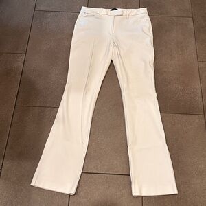 WHBM Size 4 White Lined Slim Boot Cut Pants